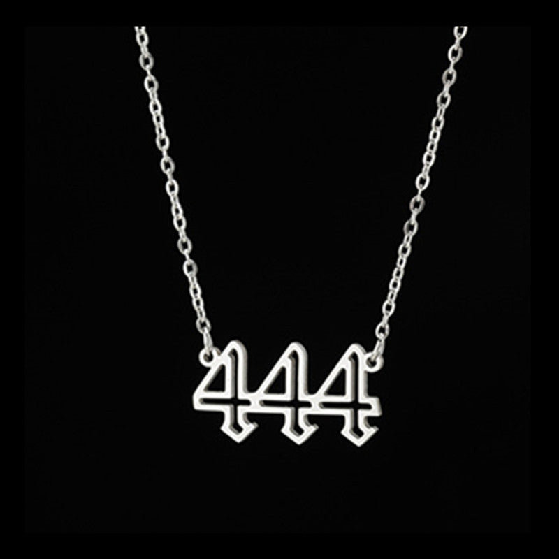 Fashion Vintage Double Cutout Number Necklace