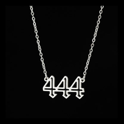 Fashion Vintage Double Cutout Number Necklace