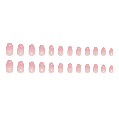 Gradient Girl Pure Desire Oval Fake Nails