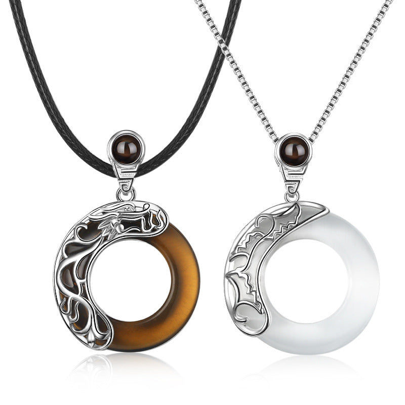 Projection Pendant Necklace With High Quality Black Rope