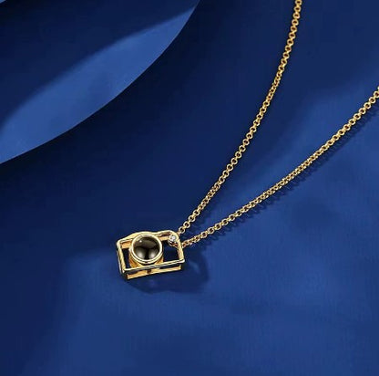 Camera Necklace Color Photo Projection Customization