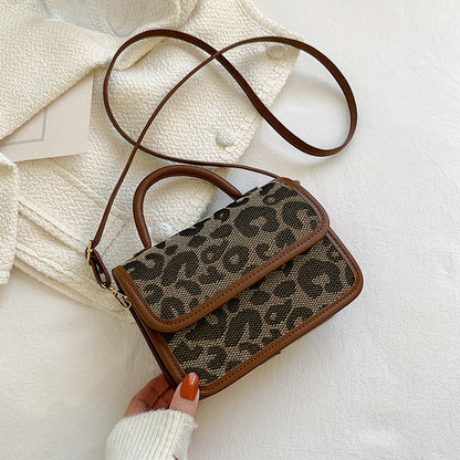 Personalized Leopard Print Small Bag Female Fashion Simple Retro