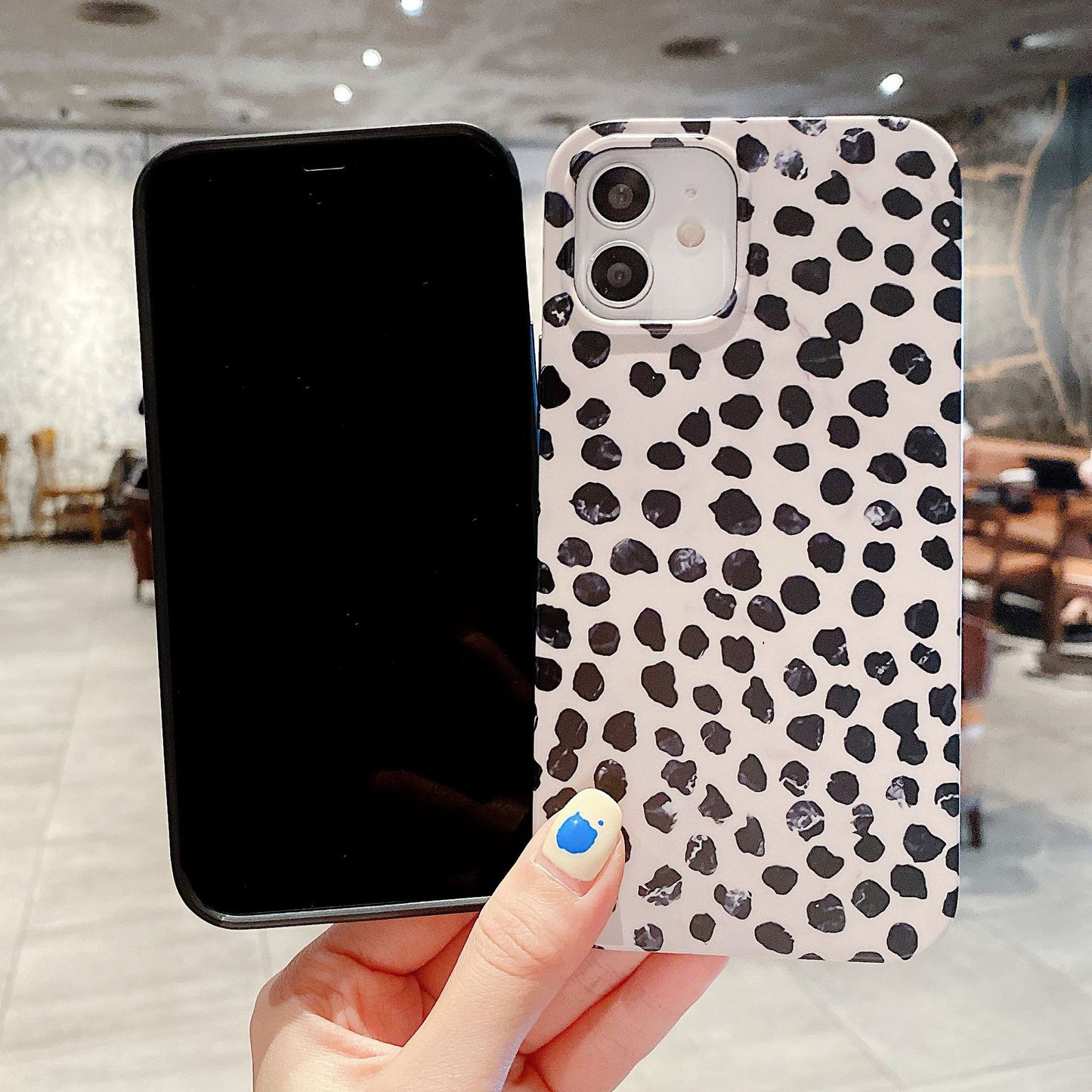 Applicable Wave Point Shell Seed Leopard Print Mobile Phone Soft Shell