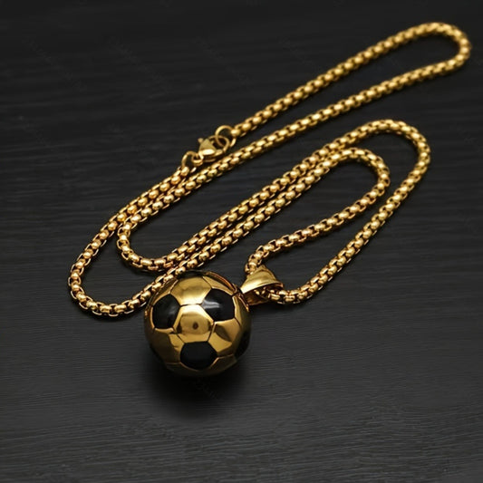 Creative World Cup Stainless Steel Football Pendant Necklace