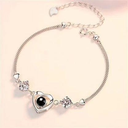 Women's S925 Silver Simple Projection Bracelet