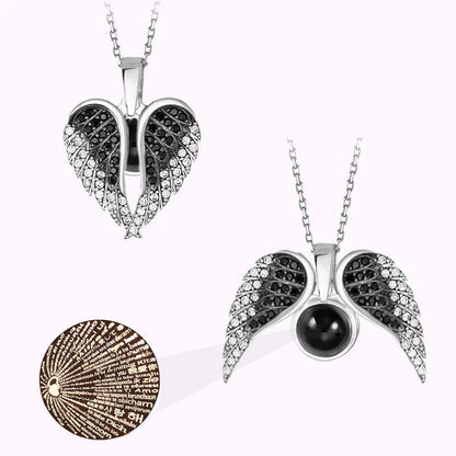 Love Angel Wings Necklace Ladies
