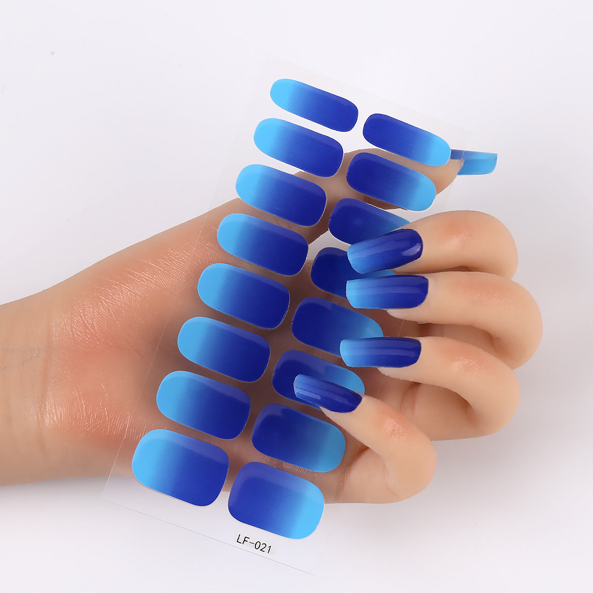 Manicure Full Stickers Solid Color 16 Small Stickers European And American Simple Nails