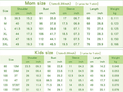 Valentine's Day Creative Puzzle Heart Printing Mother-daughter Matching Outfit Top