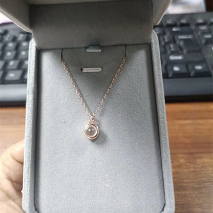 Languages I Love You Necklace Nano Projection Necklace