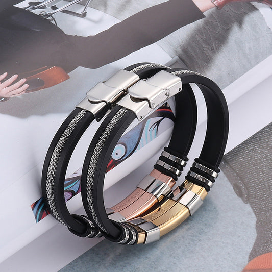 Punk Style Stainless Steel Exaggerated Bracelet