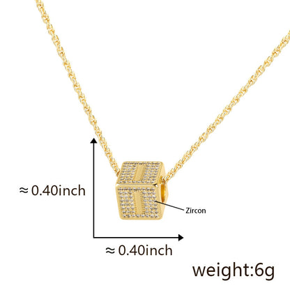 Custom Initial Letter Necklace - Personalized A-Z Name Pendant Gold Jewelry