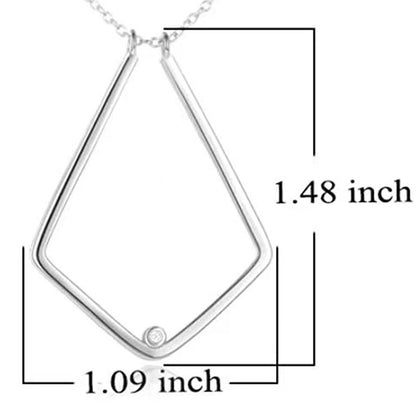 Women's Fashion Simple V Shape Ring Holder Necklace