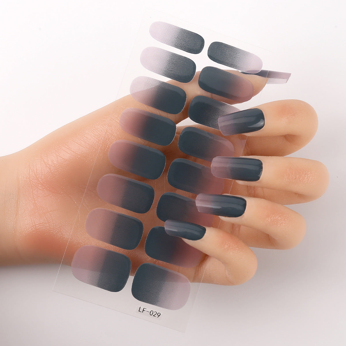 Manicure Full Stickers Solid Color 16 Small Stickers European And American Simple Nails