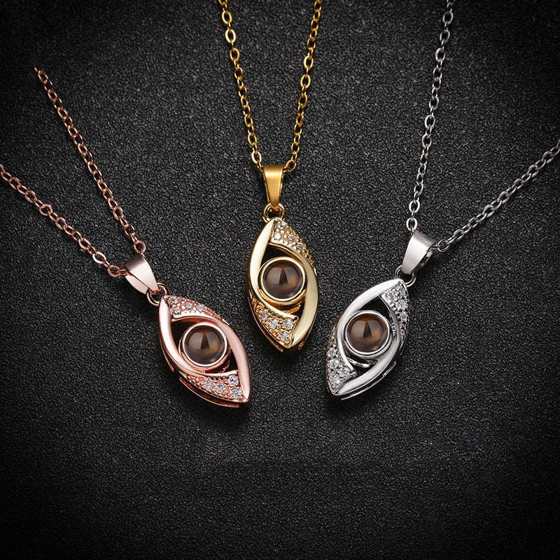 Demon Eye Projection Necklace Pendant