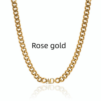 Couple's Initial Name Necklace