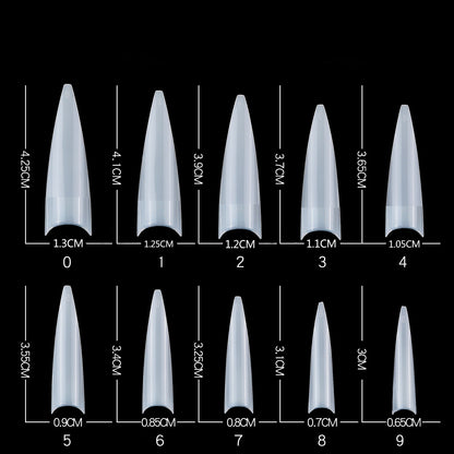 600 Pieces Of Full Sticker Long Fake Nails