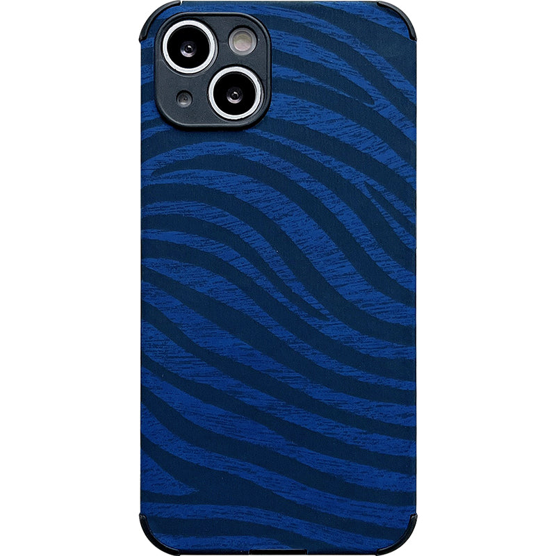 Fashion Personality Klein Blue Zebra Leopard Print Phone Case