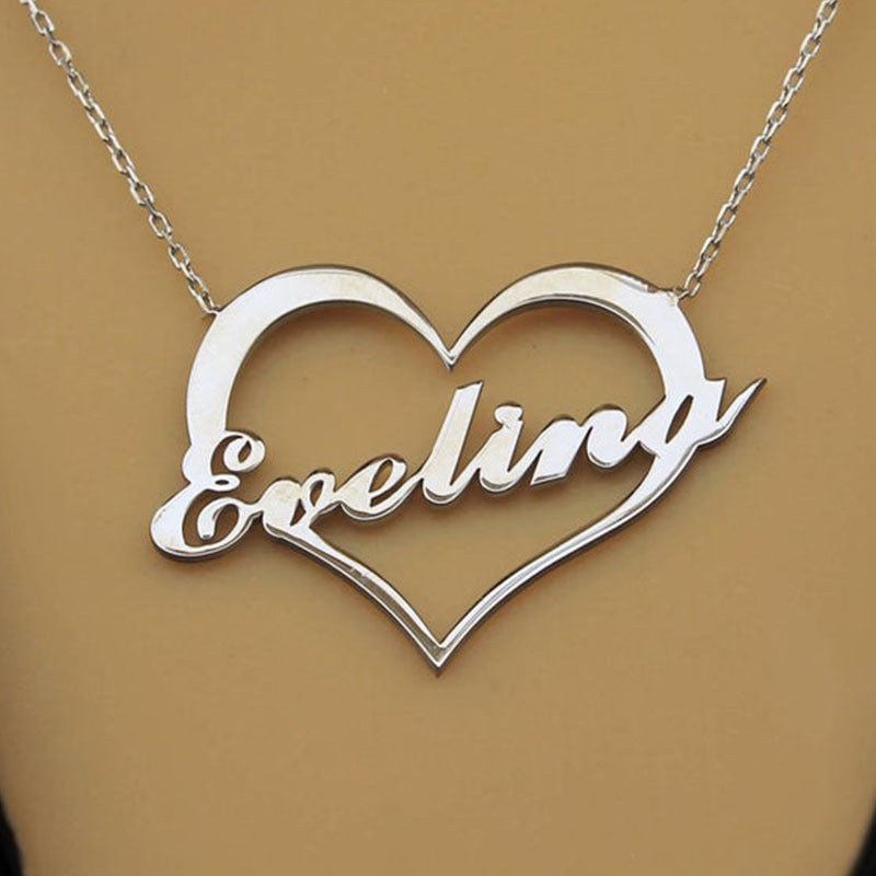 Love Name Necklace Women's Versatile Collar Chain