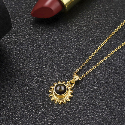 Language SUNFLOWER Projection Necklace