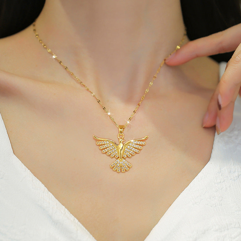Phoenix Wings Light Luxury Banquet Wedding Necklace Women