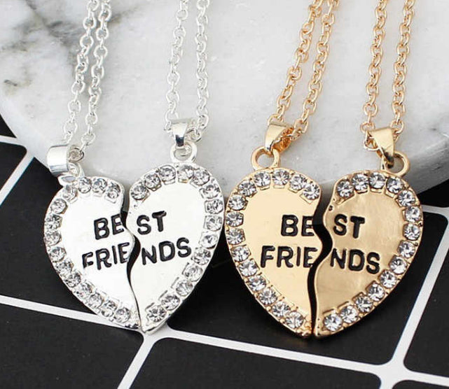 Stainless steel custom couple necklace