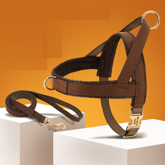 Lettering Large Dog Vest Chest Harness