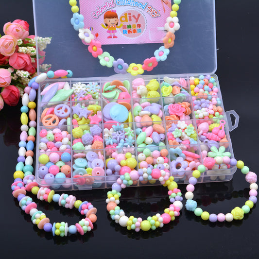 24 Grid Diy Toy Educational Handmade Beaded Set