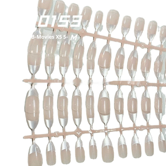 Cat's Eye 153 Silver Star River Fingertip White Ins Nails