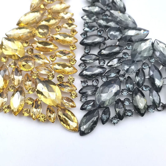 Full Diamond Exaggerated Rhinestone All-match Necklace